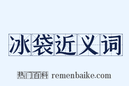 冰袋近义词是什么意思的图片